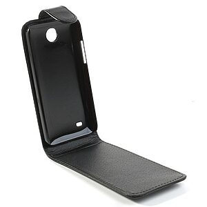 Θήκη HTC Desire 300 flip - wallet δερματίνη μαύρο