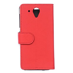 Θήκη HTC Desire 520 flip - wallet δερματίνη κόκκινο