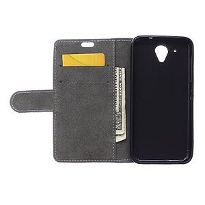 Θήκη HTC Desire 520 flip - wallet δερματίνη κόκκινο