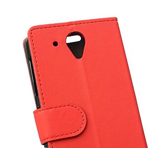 Θήκη HTC Desire 520 flip - wallet δερματίνη κόκκινο