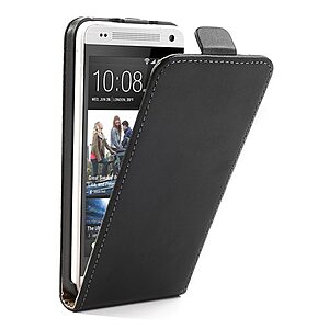 Θήκη HTC One Mini M4 flip - wallet δερματίνη μαύρο