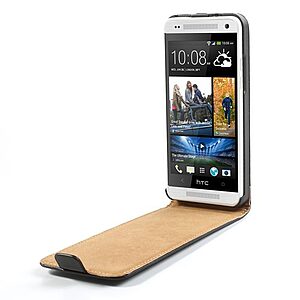 Θήκη HTC One Mini M4 flip - wallet δερματίνη μαύρο