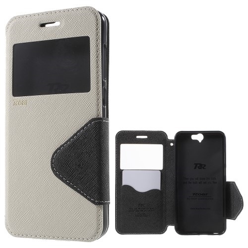 Θήκη HTC One A9 ROAR KOREA flip - wallet δερματίνη λευκό