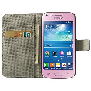 Θήκη SAMSUNG Galaxy Core Plus OEM flip - wallet δερματίνη πολύχρωμο
