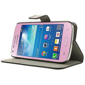 Θήκη SAMSUNG Galaxy Core Plus OEM flip - wallet δερματίνη πολύχρωμο