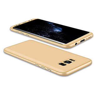 Θήκη GKK Full body Protection 360° από σκληρό πλαστικό για Samsung Galaxy S8 Plus χρυσό
