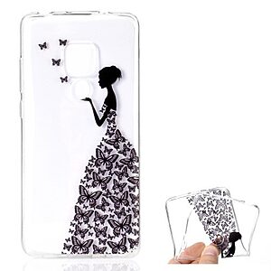 Θήκη Huawei Mate 20 OEM σχέδιο Butterfly Girl Πλάτη TPU