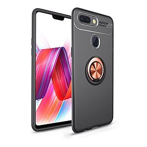 Θήκη Xiaomi Mi 8 Lite OEM Magnetic Ring Kickstand Πλάτη TPU μαύρο / ροζ