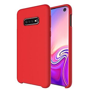 Θήκη Samsung Galaxy S10e OEM Soft Liquid Silicone Πλάτη TPU κόκκινο