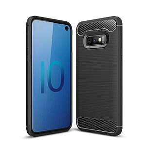 Θήκη Samsung Galaxy S10e OEM Brushed TPU Carbon Πλάτη μαύρο