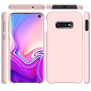 Θήκη Samsung Galaxy S10e OEM Soft Liquid Silicone Πλάτη TPU ροζ - Image 5