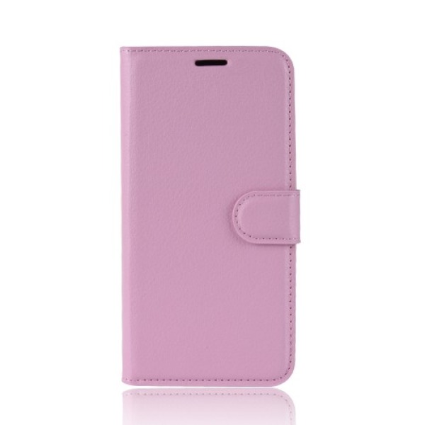 υποδοχές καρτών και μαγνητικό κούμπωμα Flip Wallet δερματίνη ροζ