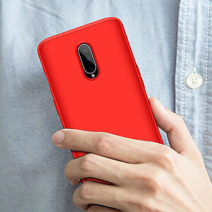 Θήκη GKK Full body Protection 360° από σκληρό πλαστικό για OnePlus 7 κόκκινο - Image 2