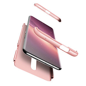 Θήκη GKK Full body Protection 360° από σκληρό πλαστικό για OnePlus 7 Pro ροζ χρυσό - Image 4