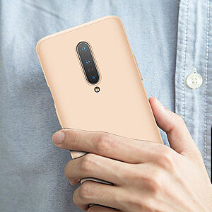 Θήκη GKK Full body Protection 360° από σκληρό πλαστικό για OnePlus 7 Pro χρυσό - Image 2