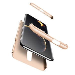 Θήκη GKK Full body Protection 360° από σκληρό πλαστικό για OnePlus 7 Pro χρυσό - Image 4