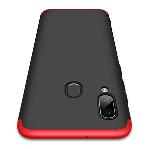 Θήκη GKK Full body Protection 360° από σκληρό πλαστικό για Samsung Galaxy A40 μαύρο / κόκκινο - Image 5