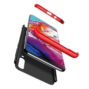 Θήκη GKK Full body Protection 360° από σκληρό πλαστικό για Samsung A70 μαύρο / κόκκινο - Image 3