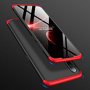 Θήκη GKK Full body Protection 360° από σκληρό πλαστικό για Xiaomi Mi 9 SE μαύρο / κόκκινο - Image 2