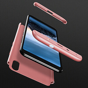 Θήκη GKK Full body Protection 360° από σκληρό πλαστικό για Xiaomi Redmi 7A ροζ χρυσό - Image 5