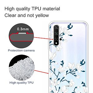 Θήκη Honor 20 / Huawei Nova 5T OEM σχέδιο λουλούδια Πλάτη TPU - Image 3