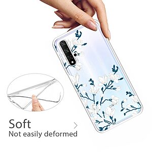 Θήκη Honor 20 / Huawei Nova 5T OEM σχέδιο λουλούδια Πλάτη TPU - Image 4