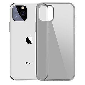 Θήκη iPhone 11 Pro Max BASEUS Simple Series ημιδιάφανη Πλάτη TPU μαύρο