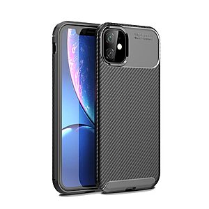 Θήκη iPhone 11 OEM Airbag Carbon Series Πλάτη TPU μαύρο