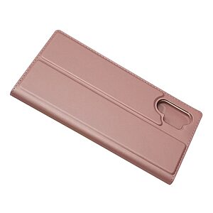 Θήκη Samsung Galaxy Note 10 Plus Mad Mask Skin Pro Series με βάση στήριξης, υποδοχή καρτών και μαγνητικό κούμπωμα Flip Wallet δερματίνη ροζ χρυσό - Image 4