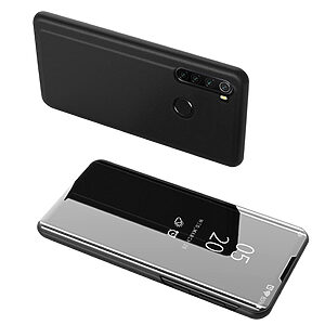 Θήκη Xiaomi Redmi Note 8 OEM Mirror Surface View Stand Case Cover Flip Window δερματίνη μαύρο