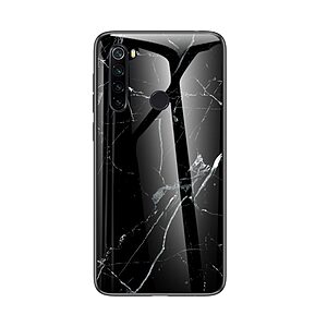 Θήκη Xiaomi Redmi Note 8 OEM σχέδιο Marble Tempered Glass Back Cover TPU μαύρο