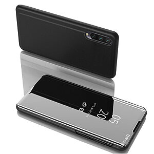 Θήκη Xiaomi Mi 9 Lite OEM Mirror Surface View Stand Case Cover Flip Window μαύρο