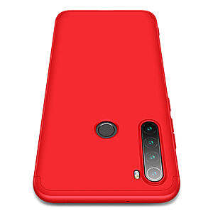 Θήκη GKK Full body Protection 360° από σκληρό πλαστικό για Xiaomi Redmi Note 8T κόκκινο - Image 2