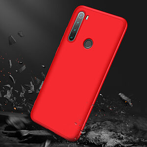 Θήκη GKK Full body Protection 360° από σκληρό πλαστικό για Xiaomi Redmi Note 8T κόκκινο - Image 4