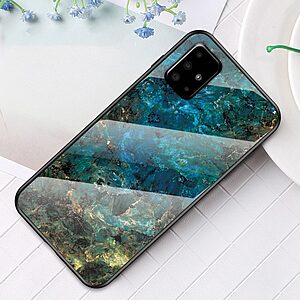 Θήκη Samsung Galaxy A51 OEM σχέδιο Marble με Πλάτη Tempered Glass TPU - Image 2