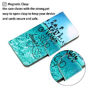 υποδοχές καρτών και μαγνητικό κούμπωμα Flip Wallet δερματίνη
