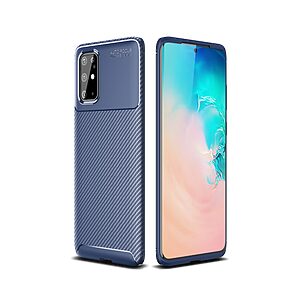 Θήκη Samsung Galaxy S20 Plus OEM Brushed TPU Carbon Πλάτη μπλε
