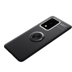 υποδοχή καρτών και μαγνητικό κούμπωμα Flip Wallet από συνθετικό δέρμα και TPU μαύρο