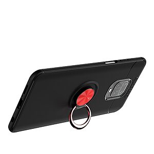 Θήκη Xiaomi Redmi Note 9s / Note 9 Pro / Note 9 Pro Max OEM Magnetic Ring Kickstand / Μαγνητικό δαχτυλίδι / Βάση στήριξης TPU μαύρο / κόκκινο - Image 3