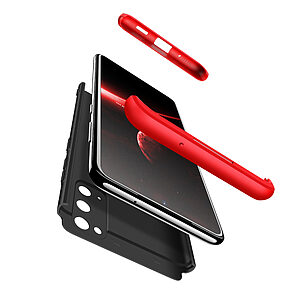 Θήκη GKK Full body Protection 360° από σκληρό πλαστικό για Samsung Galaxy S20 μαύρο / κόκκινο - Image 3