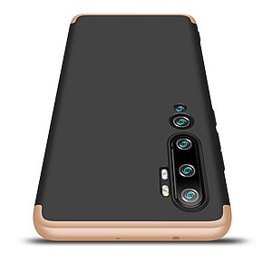 Θήκη GKK Full body Protection 360° από σκληρό πλαστικό για  Xiaomi Mi Note 10 / Pro μαύρο / χρυσό - Image 2