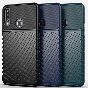 Θήκη Samsung Galaxy A20s OEM Thunder Series Πλάτη από ενισχυμένο TPU μαύρο - Image 3