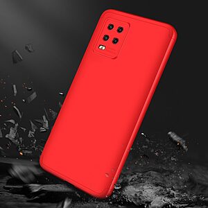 Θήκη GKK Full body Protection 360° από σκληρό πλαστικό για Xiaomi Mi 10 Lite κόκκινο - Image 5