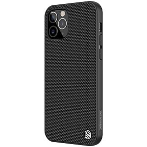 Θήκη iPhone 12 / 12 Pro NiLLkin Textured Hard Case Series Πλάτη από ενισχυμένο πλαστικό και TPU μαύρο - Image 3