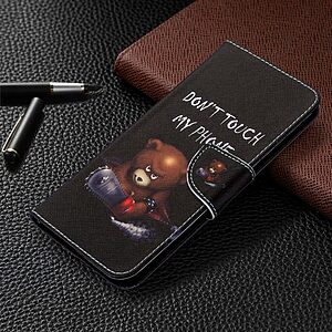 Θήκη Samsung Galaxy M11 OEM Angry bear with chainsaw με βάση στήριξης, υποδοχές καρτών και μαγνητικό κούμπωμα Flip Wallet από συνθετικό δέρμα και TPU - Image 4