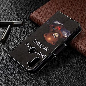 Θήκη Samsung Galaxy M11 OEM Angry bear with chainsaw με βάση στήριξης, υποδοχές καρτών και μαγνητικό κούμπωμα Flip Wallet από συνθετικό δέρμα και TPU - Image 5