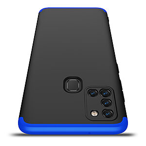 Θήκη GKK Full body Protection 360° από σκληρό πλαστικό για Samsung Galaxy A21S μαύρο / μπλε - Image 2