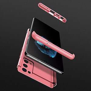 Θήκη GKK Full body Protection 360° από σκληρό πλαστικό για Samsung Galaxy Note 20 ροζ χρυσό - Image 3