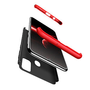 Θήκη GKK Full body Protection 360° από σκληρό πλαστικό για Samsung M21 μαύρο / κόκκινο - Image 3