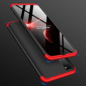 Θήκη GKK Full body Protection 360° από σκληρό πλαστικό για Samsung M21 μαύρο / κόκκινο - Image 4